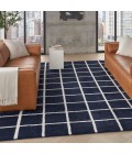 DKNY West End Ave Navy Ivory WTE01 8 ft. X 10 ft. Rect. Rug