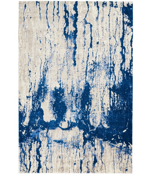 Nourison Twilight Area Rug TWI29 Ivory Blue 5'6" x 8'