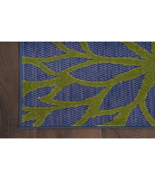 Nourison Aloha Navy Multicolor ALH05 2 ft. 3 in. X 8 ft. Rectangle Rug