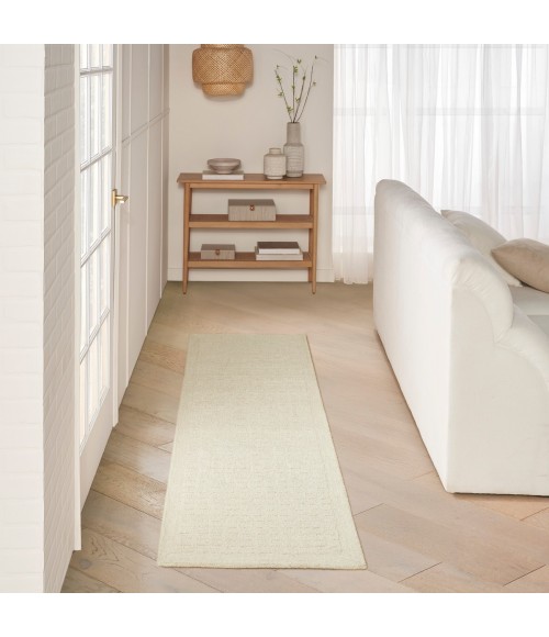 DKNY Pure Grids Ivory Beige PGR01 8 ft. Rect. Rug