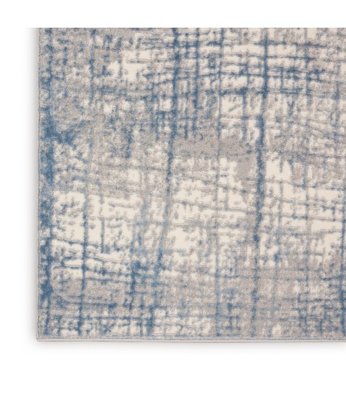 Calvin Klein Rush Area Rug CK950 Ivory Blue