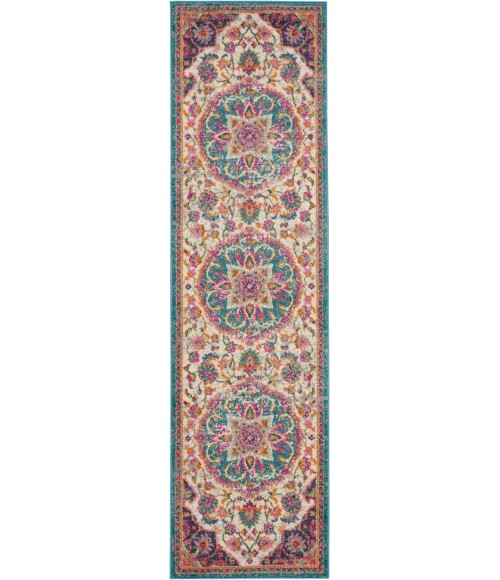 Nourison Passion Area Rug PSN22 Ivory/Multi 2'2" x 10'