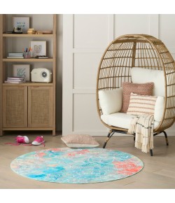 Nourison Home Imagination Multicolor IMA11 5 ft. Round Rug Nourison Home Imagination Multicolor IMA11 5 ft. Round Rug