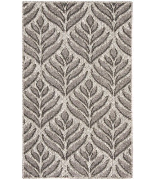Nourison Aloha Charcoal ALH35 2 ft. 8 in. X 4 ft. Rectangle Rug