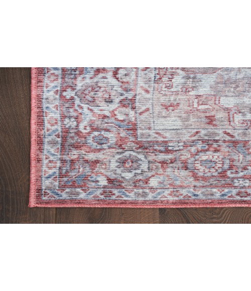 Nicole Curtis Machine Washable Series 1 Ivory Brick SR101 4 ft. X 6 ft. Rectangle Rug