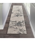 Nourison TEXTURED CONTEMPORARY Area Rug Nourison Textured Contemporary Runner Area Rug TEC03-Ivory Blue