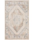 Nourison Astra Machine Washable Ivory Blue ASW13 5 ft. 3 in. X 7 ft. Rectangle Rug