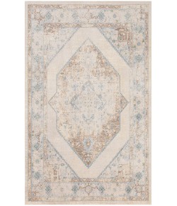 Nourison Astra Machine Washable Ivory Blue ASW13 5 ft. 3 in. X 7 ft. Rectangle Rug