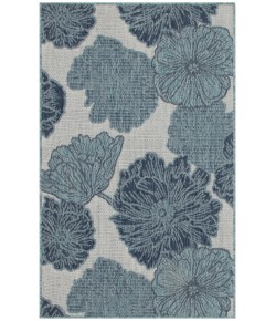 Nourison Garden Oasis Blue GOA04 3 ft. X 5 ft. Rectangle Rug