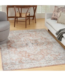 Nourison Astra Washables - Asw12 Gold Multicolor Area Rug 5 ft. 3 in. X 7 ft. Rectangle