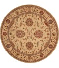 Nourison Living Treasures Round Area Rug LI04-Ivory