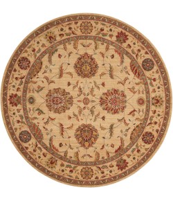 Nourison Home Living Treasures LI04 Ivory 5 ft. 10 in. Round Area Rug