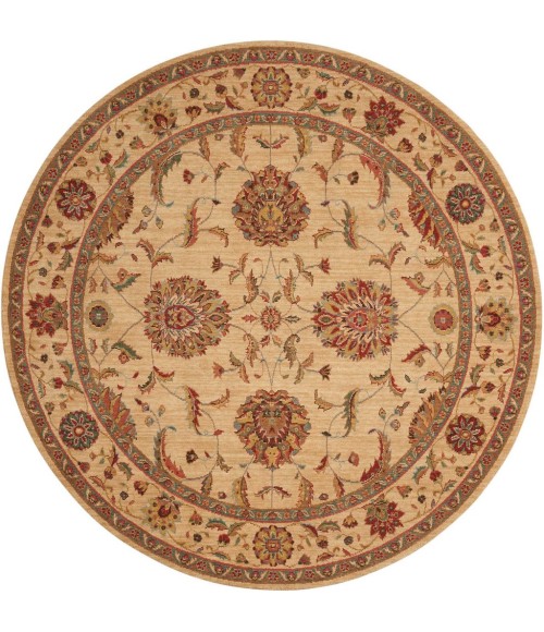 Nourison Living Treasures Round Area Rug LI04-Ivory