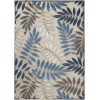 Nourison Aloha - Alh18 Grey Blue Area Rug 5 ft. 3 in. X 7 ft. 5 in. Rectangle