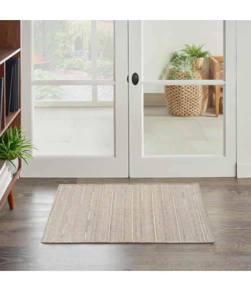 Nourison Interweave Grey IWV01 2 ft. X 3 ft. Rect. Rug