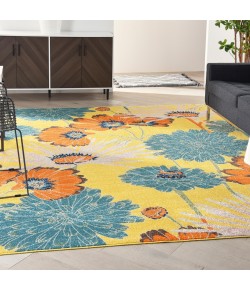 Nourison Allur - Alr06 Yellow Multicolor Area Rug 9 ft. X 12 ft. Rectangle