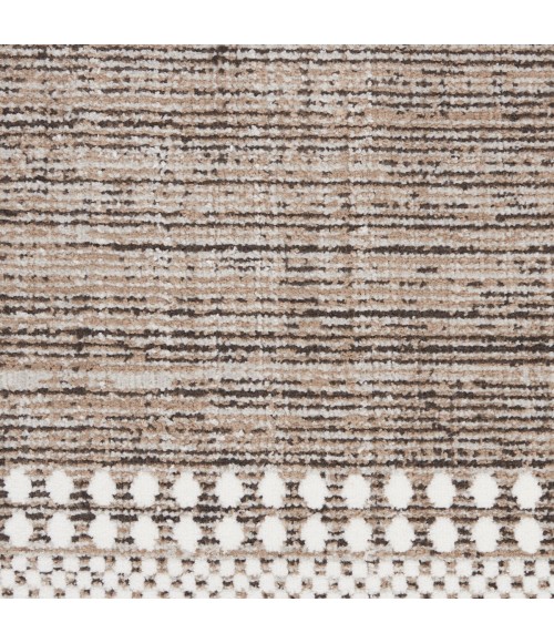 Nourison Asilah Area Rug ASI02 Mocha/Ivory 9' x 12'2"
