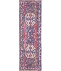 Nourison Home New Concept Washables SR105 Red Navy 2 ft. 2 in. X 8 ft. Area Rug