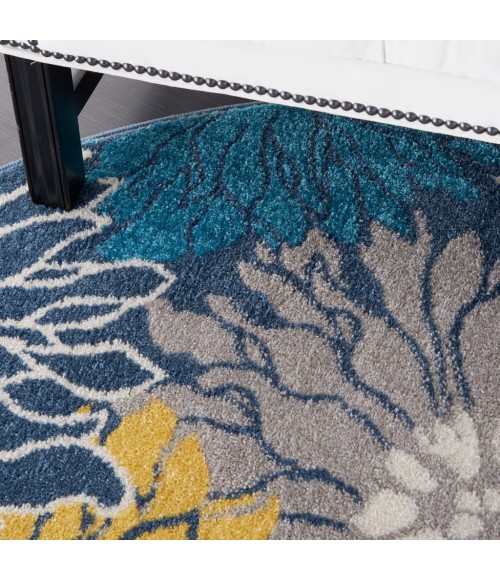 Nourison Passion Round Area Rug PSN17-Blue