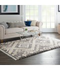Nourison Oslo Shag Grey/Ivory OSL02 5 ft. X 8 ft. Rect. Rug