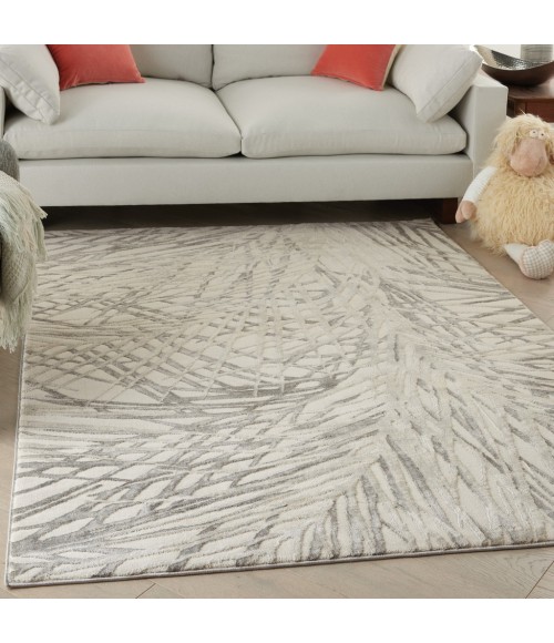 Nourison RUSTIC TEXTURES Area Rug Nourison Rustic Textures Area Rug RUS17-Ivory/Grey