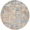 Calvin Klein Ck950 Rush - Ck951 Blue Beige Area Rug 6 ft. X Round