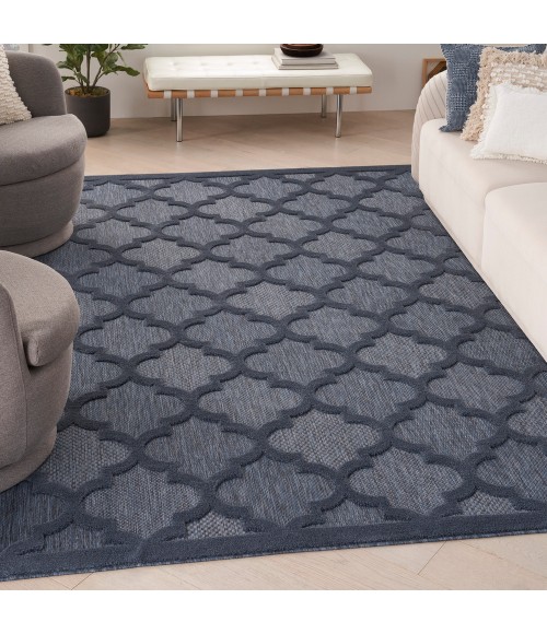 Nourison Easy Care Area Rug Nourison Easy Care Area Rug NES01 Navy Blue