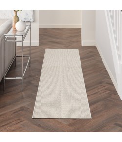 Nourison Textured Home Ivory Beige TXH01 2 ft. 3 in. X 7 ft. 6 in. Rect. Rug
