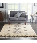 Nourison Scandinavian Shag Ivory/Blue Rug SCN03 5 ft. 3 in. X 7 ft. 9 in. Rect. - Rugs Town Nourison Scandinavian Shag Ivory/Blue SCN03 5 ft. 3 in. X 7 ft. 9 in. Rect. Rug