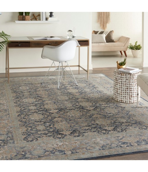 kathy ireland Home Malta Area Rug MAI09-Navy