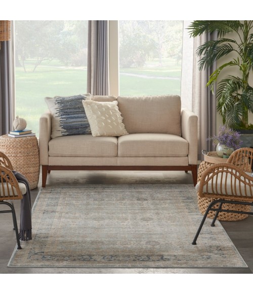 Nourison MALTA Area Rug kathy ireland Home Malta Area Rug MAI10-Cloud