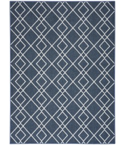 Nourison Modern Lines - Mol01 Denim Area Rug 5 ft. X 7 ft. Rectangle