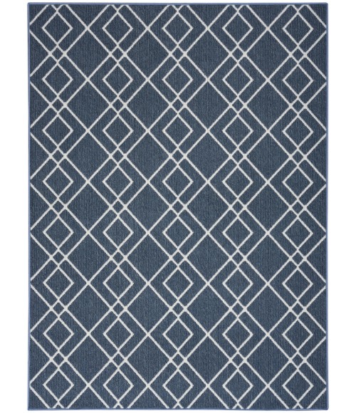 Nourison Modern Lines Area Rug MOL01 Denim