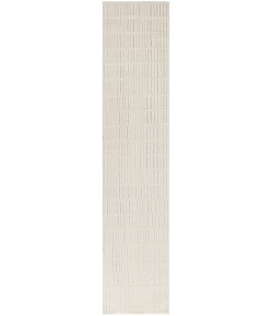 Nourison Modern Comfort 2ft. 2in. x 10ft. Ivory Grey Scandinavian Indoor Rug