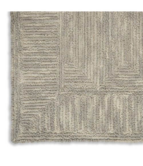 Nourison Vail Grey VAI04 3 ft. 9 in. X 5 ft. 9 in. Rect. Rug