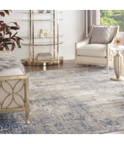 Nourison Grand Expressions - Gne03 Ivory Grey Blue Area Rug 7 ft. 10 in. X 9 ft. 10 in. Rectangle