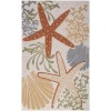 Nourison Aloha Ivory Multicolor ALH24 6 ft. X 9 ft. Rectangle Rug