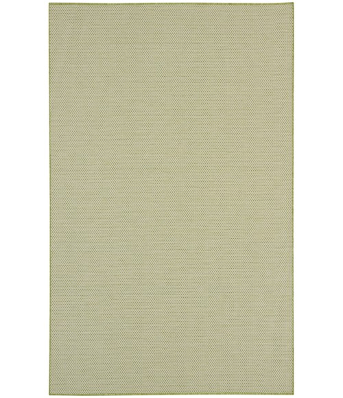 Nourison Courtyard Ivory Green COU01 6 ft. Square Rug