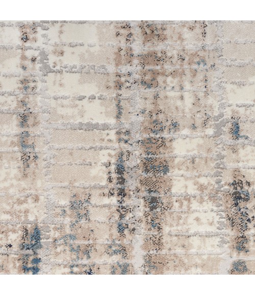 Calvin Klein Infinity Area Rug IFN02 Ivory Grey Blue