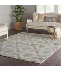 Nourison Tranquil Area Rug TRA09-Ivory/Turquoise