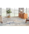 Nourison Pompeii Ivory Grey Blue Rug PMP04 9 ft. X 12 ft. Rectangle - Rugs Town Nourison Pompeii Ivory Grey Blue PMP04 9 ft. X 12 ft. Rectangle Rug