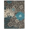Nourison Passion - Psn17 Charcoal Blue Area Rug 3 ft. 9 X 5 ft. 9 Rectangle