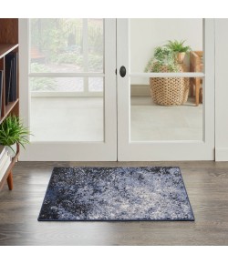 Nourison Passion - Psn10 Light Blue Black Area Rug 1 ft. 10 in. X 2 ft. 10 in. Rectangle