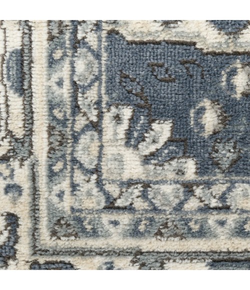 Nourison Quarry Navy Ivory QUA18 6 ft. X 9 ft. Rect. Rug