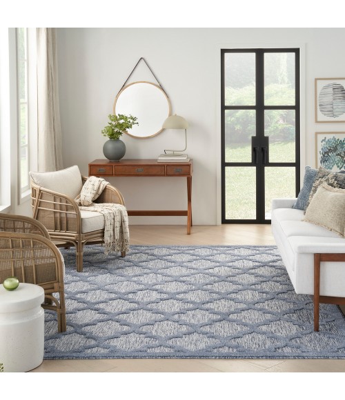 Nourison Easy Care Area Rug NES01 Denim Blue
