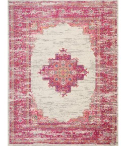 Nourison Passion - Psn03 Ivory Fushia Area Rug 9 ft. X 12 ft. Rectangle