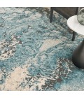 Nourison Maxell Area Rug MAE08 Ivory/Teal 9' x 12'