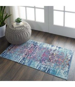 Nourison Vintage Kashan - Vka02 Blue Area Rug 2 ft. X 4 ft. Rectangle