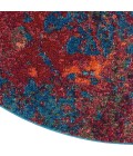 Nourison CELESTIAL Area Rug Nourison Celestial Round Area Rug CES08-Atlantic