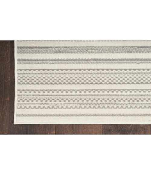 Nourison Grafix Ivory Grey GRF41 2 ft. X 4 ft. Rectangle Rug